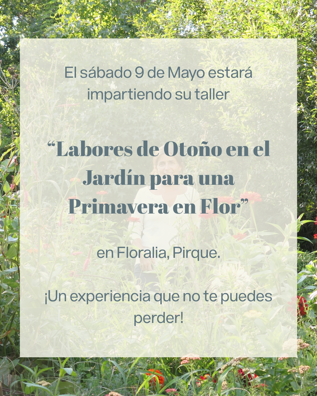 Master Class Clara Billoch - Labores de otoño en el jardín para una primavera en flor